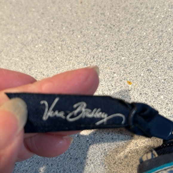 Vera Bradley-Blue Retired Floral Print Purse - 7 x 11 x 3.5- 7 Pocket - Picture 2 of 6